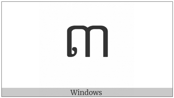 Khmer Digit Three on various operating systems