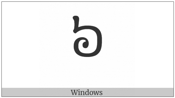 Khmer Digit Six on various operating systems