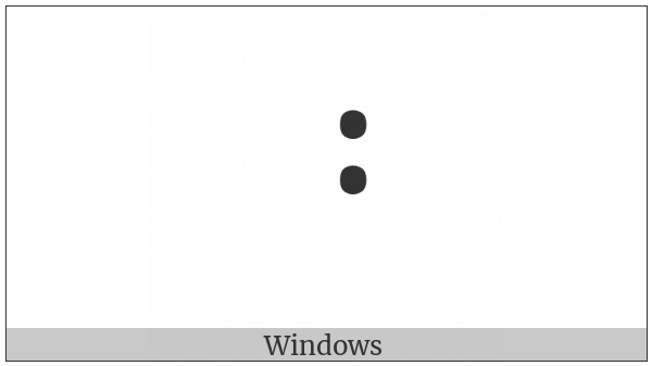 Mongolian Colon on various operating systems