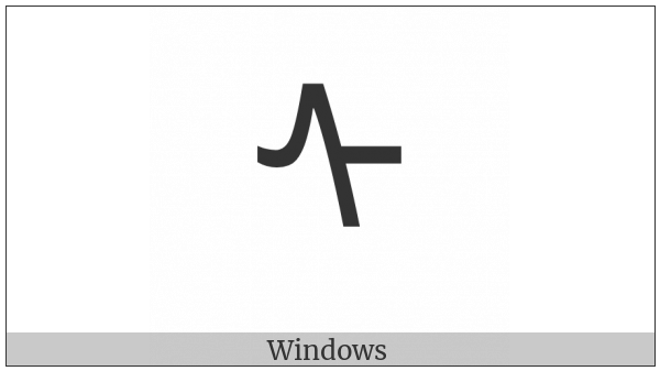 Mongolian Letter Sa on various operating systems