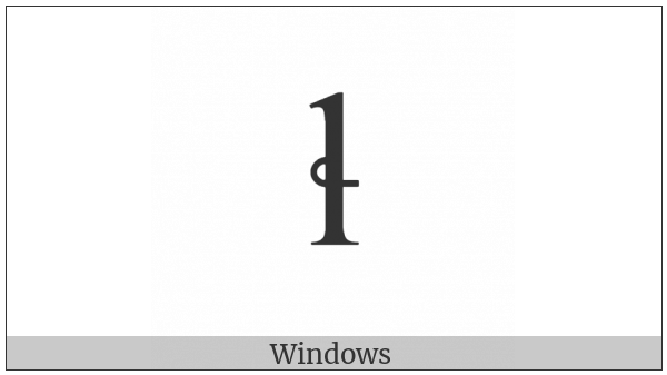 Latin Small Letter L With Belt on various operating systems