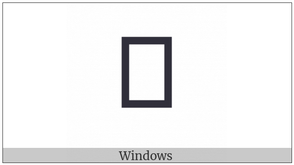 Mongolian Letter Sibe Fa on various operating systems