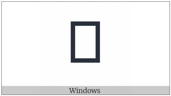 Mongolian Letter Ali Gali Da on various operating systems