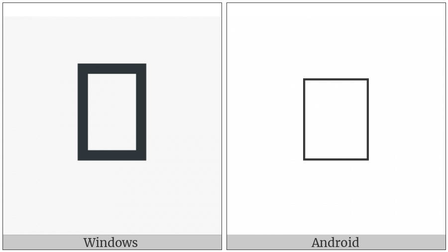 Mongolian Letter Ali Gali Za on various operating systems