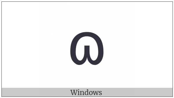 Latin Small Letter Closed Omega on various operating systems