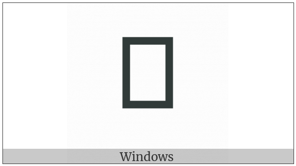 Canadian Syllabics Ojibway S on various operating systems