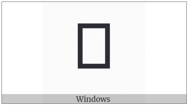 Canadian Syllabics Final Raised Dot on various operating systems