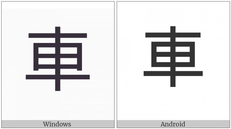 Cjk Compatibility Ideograph-F902 on various operating systems