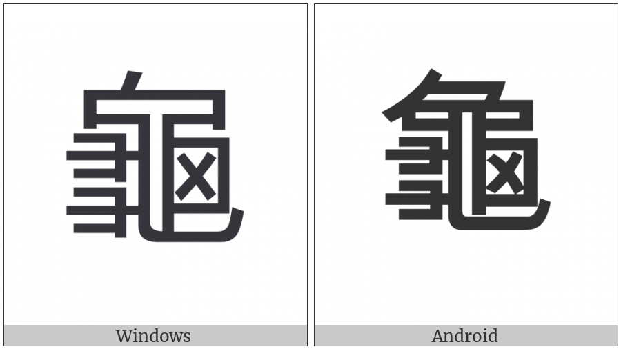 Cjk Compatibility Ideograph-F908 on various operating systems