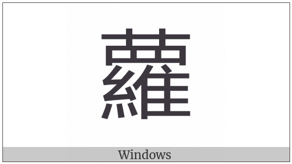Cjk Compatibility Ideograph-F910 on various operating systems