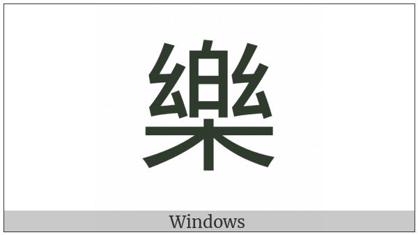 Cjk Compatibility Ideograph-F914 on various operating systems