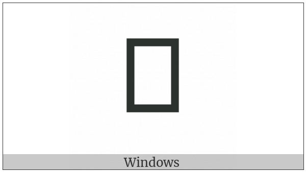 Canadian Syllabics Sayisi Shoo on various operating systems