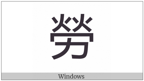 Cjk Compatibility Ideograph-F92F on various operating systems