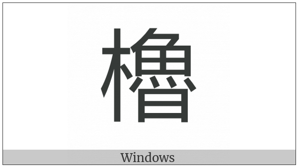 Cjk Compatibility Ideograph-F931 on various operating systems