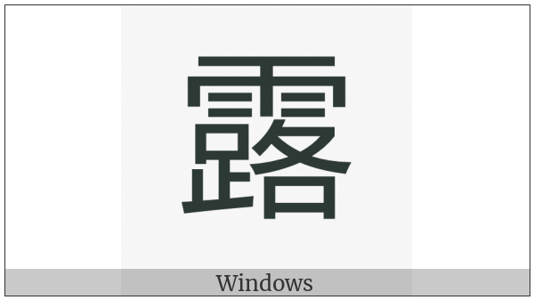 Cjk Compatibility Ideograph-F938 on various operating systems