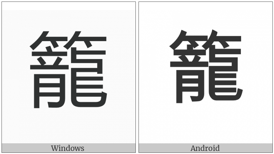 Cjk Compatibility Ideograph-F944 on various operating systems