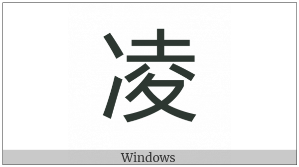 Cjk Compatibility Ideograph-F955 on various operating systems