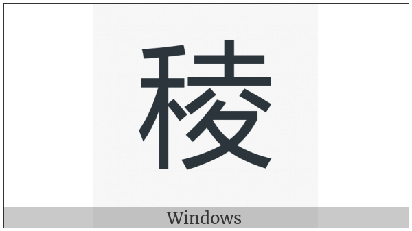 Cjk Compatibility Ideograph-F956 on various operating systems