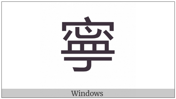 Cjk Compatibility Ideograph-F95F on various operating systems