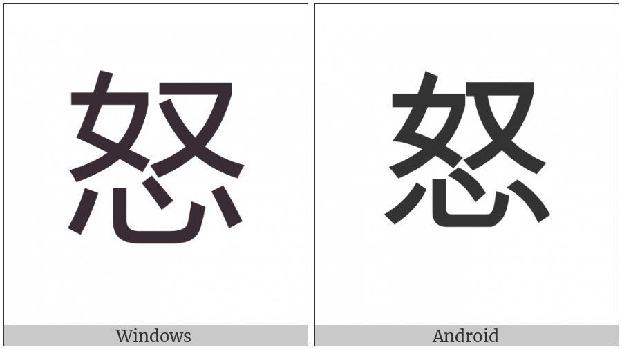 Cjk Compatibility Ideograph-F960 on various operating systems