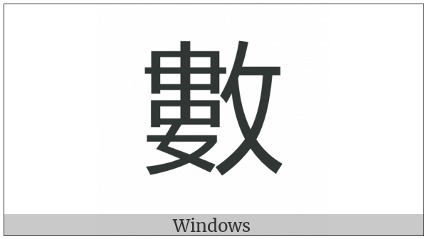 Cjk Compatibility Ideograph-F969 on various operating systems
