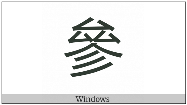 Cjk Compatibility Ideograph-F96B on various operating systems