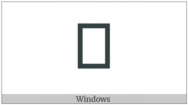 Canadian Syllabics Beaver Dene R on various operating systems