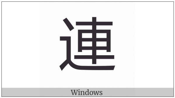 Cjk Compatibility Ideograph-F99A on various operating systems