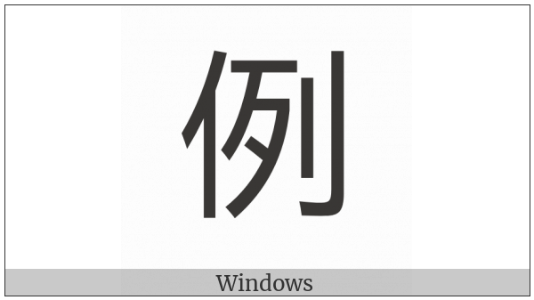 Cjk Compatibility Ideograph-F9B5 on various operating systems