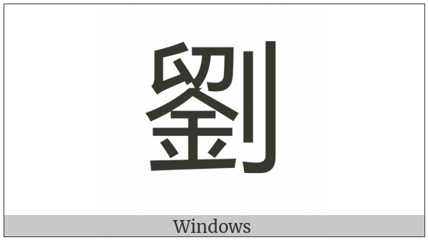 Cjk Compatibility Ideograph-F9C7 on various operating systems