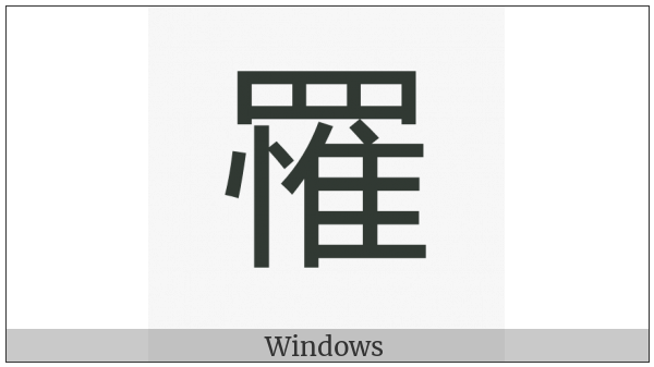 Cjk Compatibility Ideograph-F9E6 on various operating systems