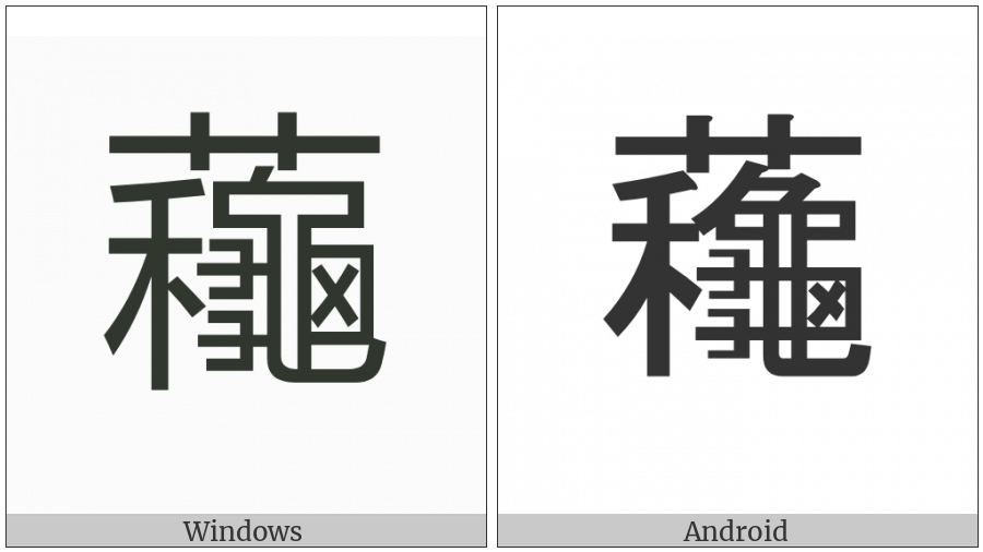 Cjk Compatibility Ideograph-Fa20 on various operating systems