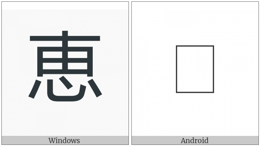 Cjk Compatibility Ideograph-Fa6B on various operating systems