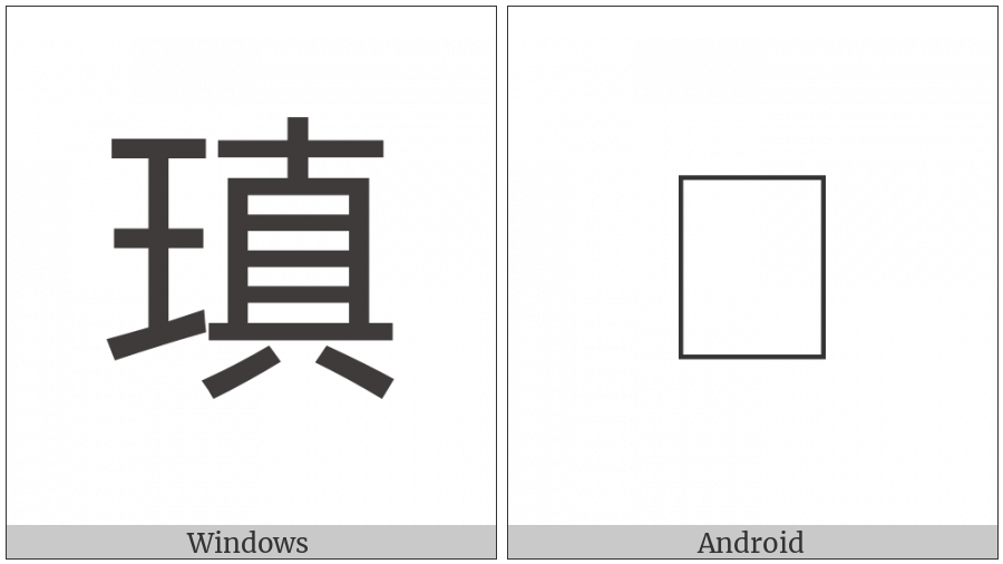 Cjk Compatibility Ideograph-Faa1 on various operating systems