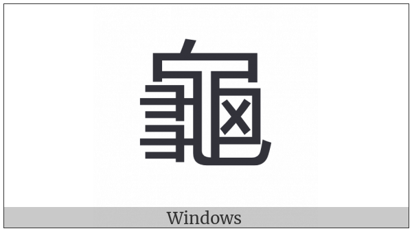 Cjk Compatibility Ideograph-Face on various operating systems