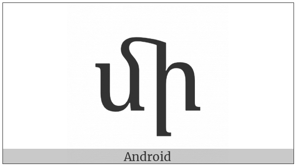 Armenian Small Ligature Men Ini on various operating systems