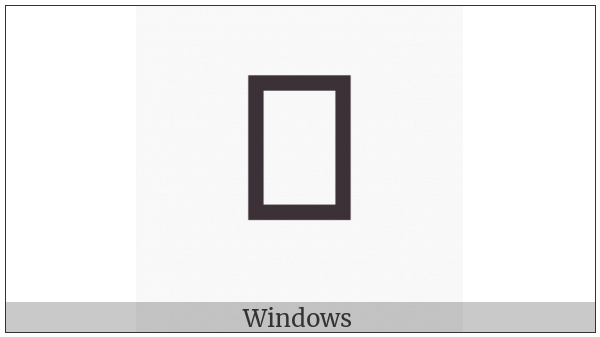 Limbu Vowel Sign Oo on various operating systems