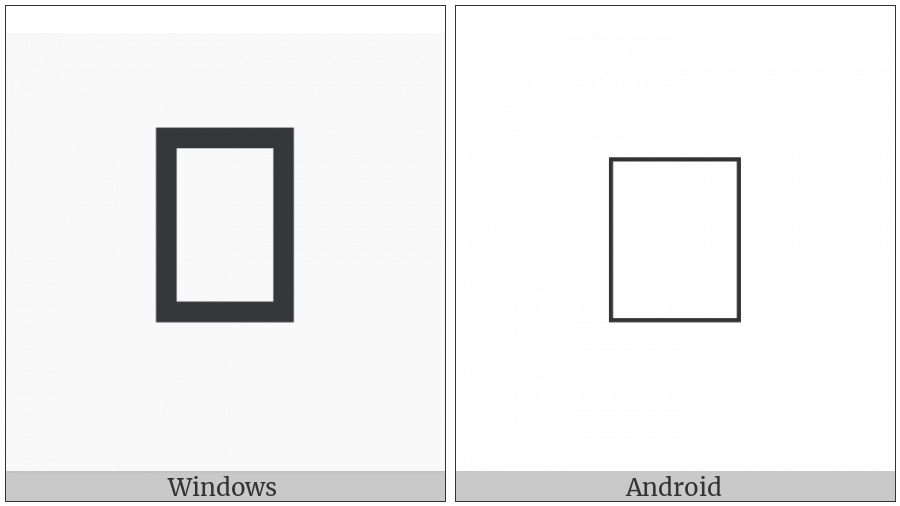 Limbu Small Letter La on various operating systems