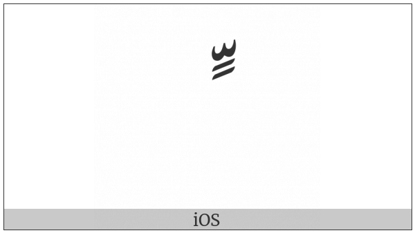 Arabic Ligature Shadda With Kasratan Isolated Form on various operating systems