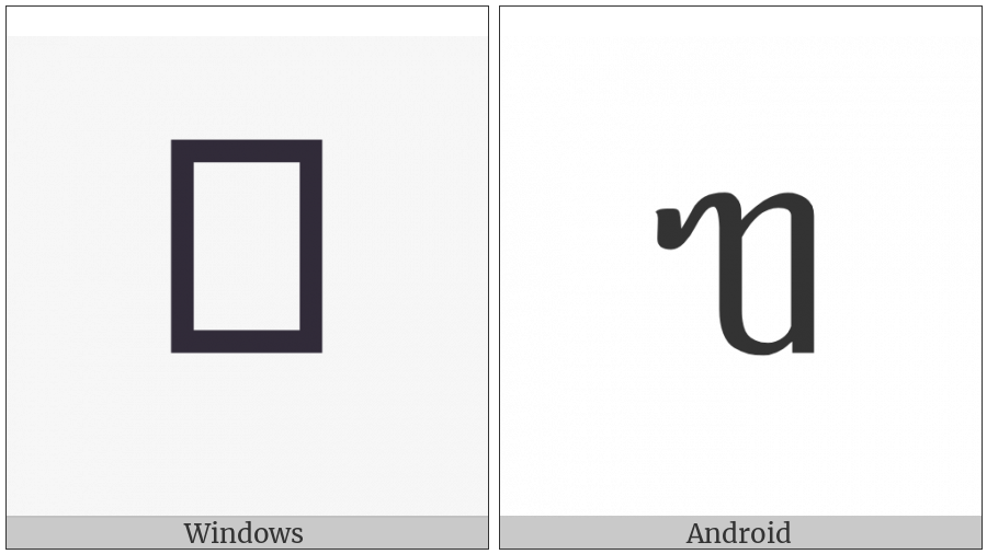 Tai Le Letter Tsa on various operating systems