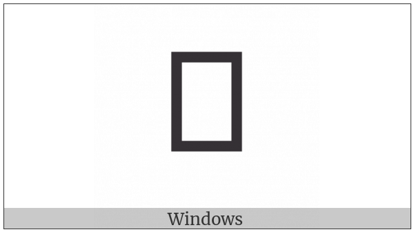 Tai Le Letter Ya on various operating systems