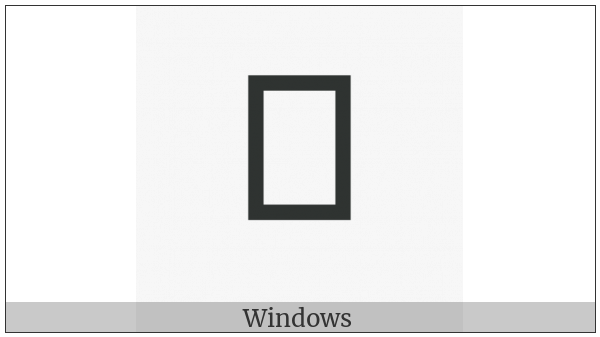 Tai Le Letter Pa on various operating systems