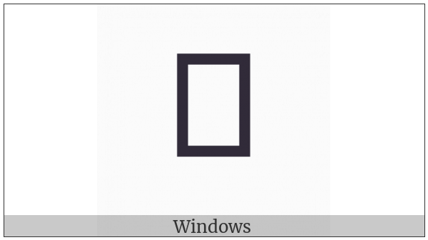 Tai Le Letter A on various operating systems