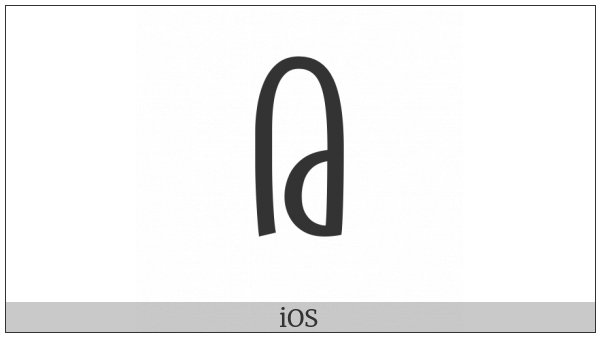 Tai Le Letter I on various operating systems