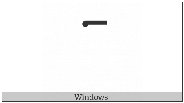 Combining Cyrillic Titlo Left Half on various operating systems