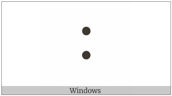 Presentation Form For Vertical Two Dot Leader on various operating systems