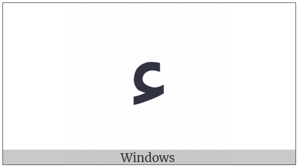 Arabic Letter Hamza Isolated Form on various operating systems
