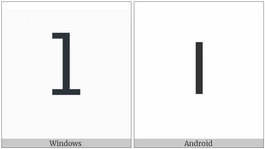 Fullwidth Latin Small Letter L on various operating systems