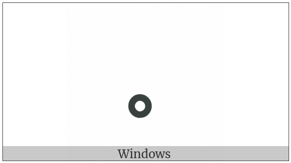 Halfwidth Ideographic Full Stop on various operating systems