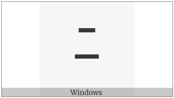 Halfwidth Katakana Letter Ni on various operating systems